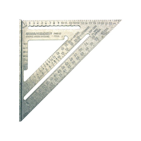 Swanson Swanson 10 in. L X 1 in. H Aluminum Speed Square NA202